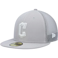 Men's New Era  Gray Cleveland Guardians 2023 On-Field Batting Practice 59FIFTY Fitted Hat