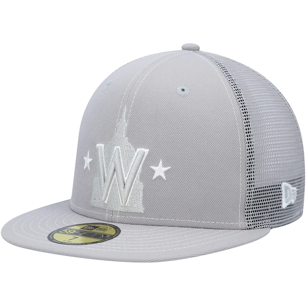 Men's New Era  Gray Washington Nationals 2023 On-Field Batting Practice 59FIFTY Fitted Hat