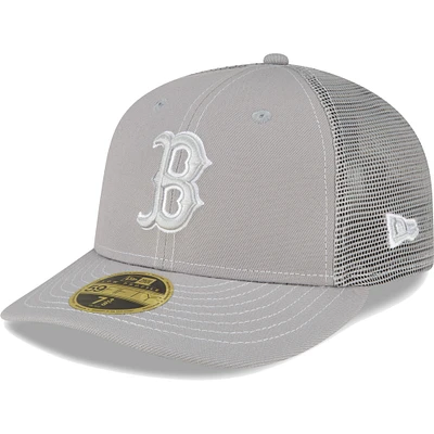 Men's New Era  Gray Boston Red Sox 2023 On-Field Batting Practice Low Profile 59FIFTY Fitted Hat