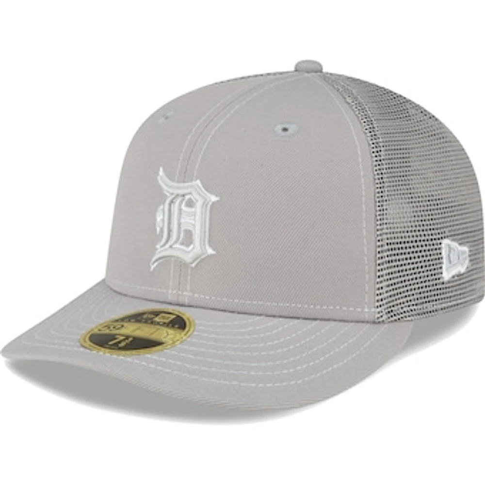 Men's New Era  Gray Detroit Tigers 2023 On-Field Batting Practice Low Profile 59FIFTY Fitted Hat