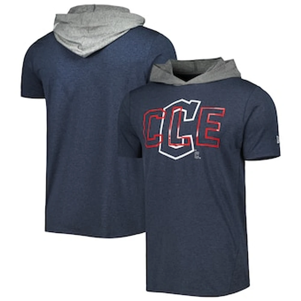 Men's New Era Navy Cleveland Guardians Team Hoodie T-Shirt