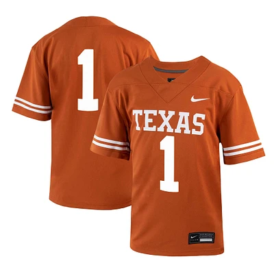 Youth Nike #1 Texas Orange Texas Longhorns 1st Armored Division Old Ironsides Untouchable Football Jersey