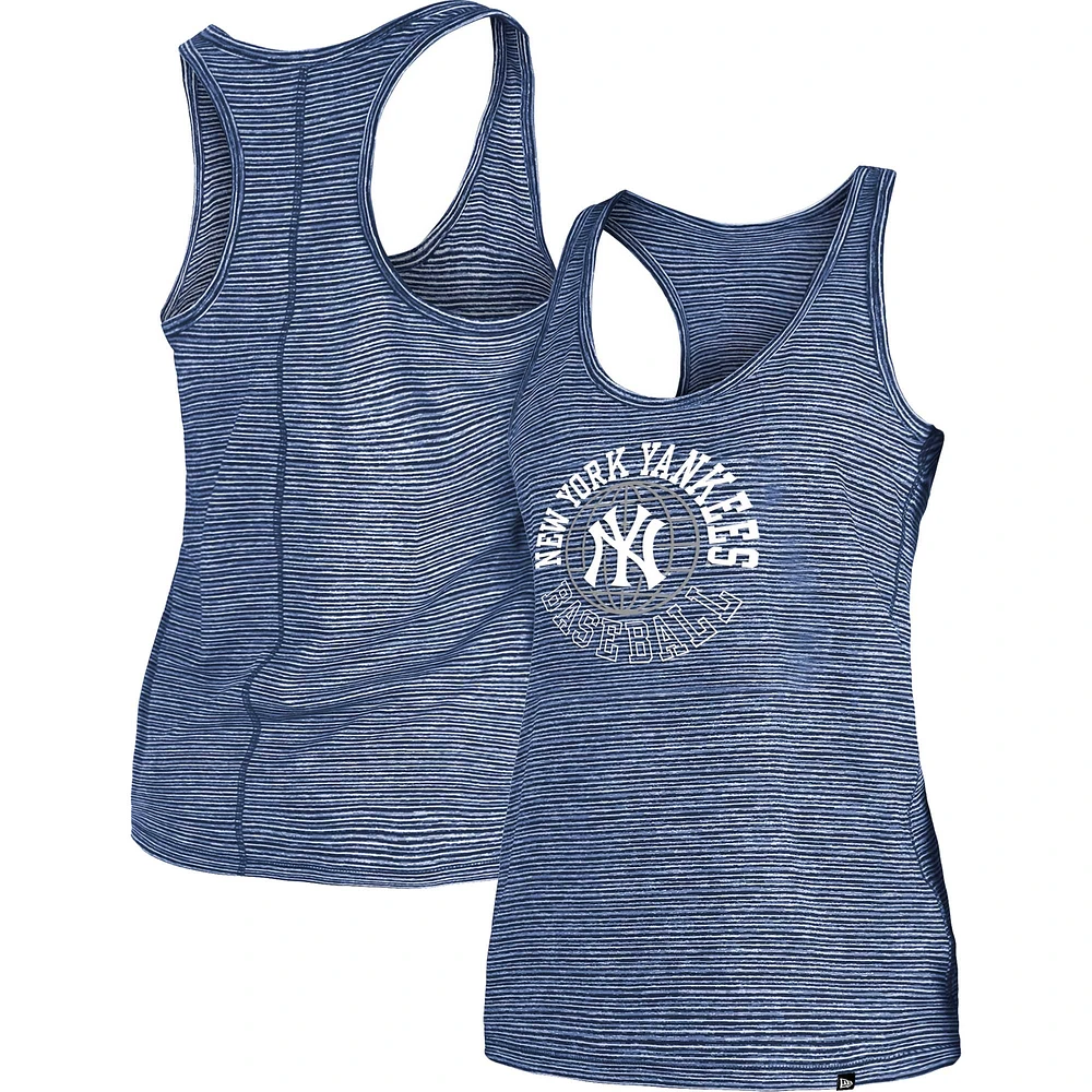 Women's New Era Navy York Yankees Active Racerback Tank Top