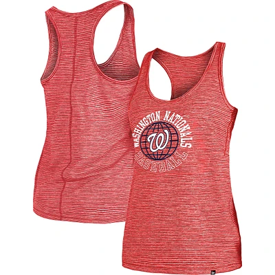 Women's New Era Red Washington Nationals Active Racerback Tank Top