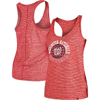 Women's New Era Red Washington Nationals Active Racerback Tank Top