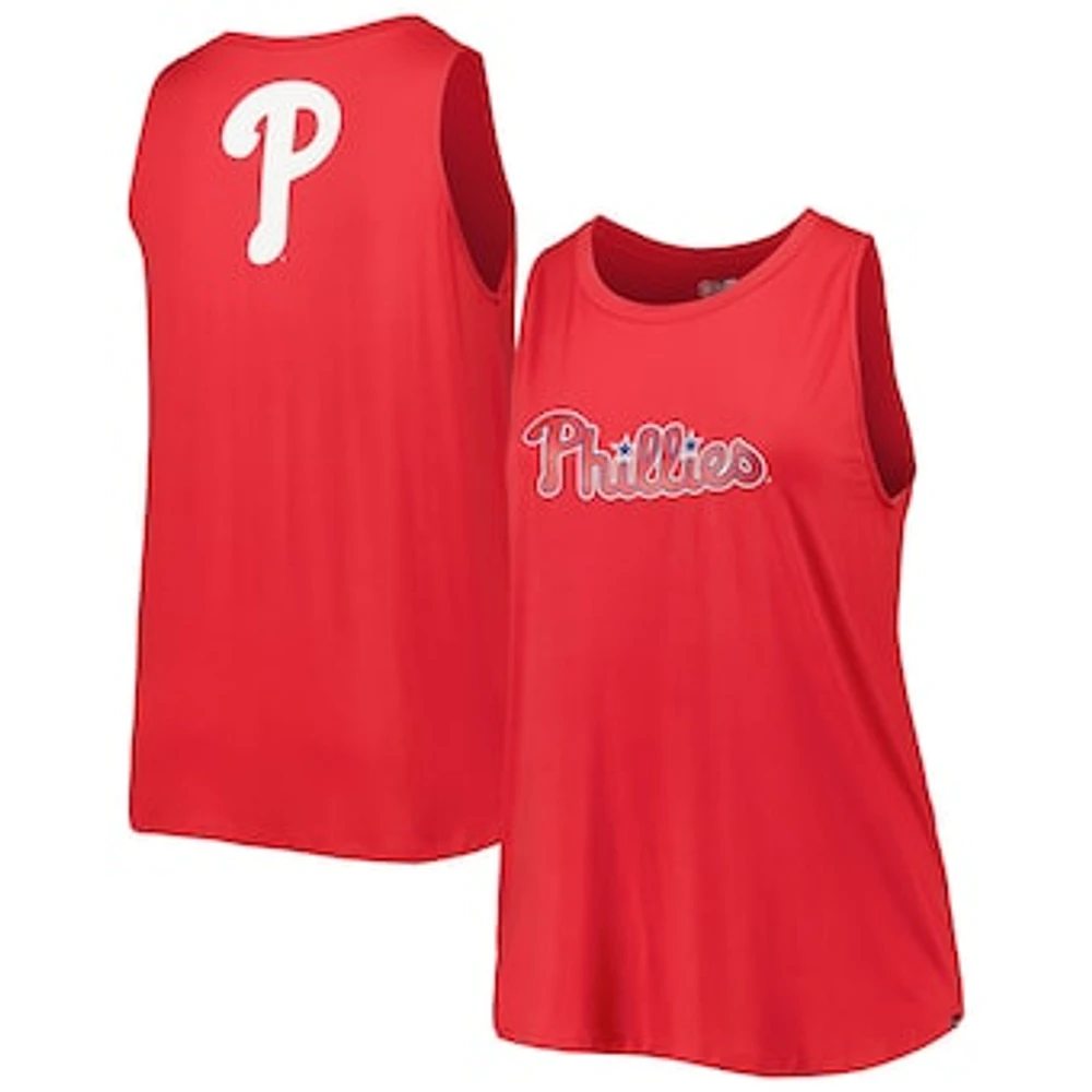 Women's New Era Red Philadelphia Phillies Plus Tank Top