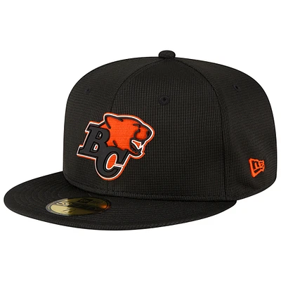 Men's New Era  Black BC Lions Sideline 59FIFTY Fitted Hat