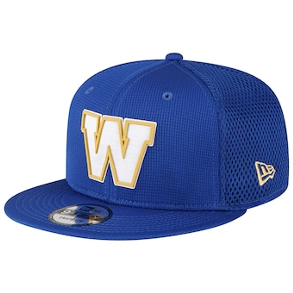 Men's New Era  Blue Winnipeg Blue Bombers Sideline 9FIFTY Snapback Hat