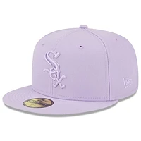 Men's New Era Lavender Chicago White Sox 2023 Spring Color Basic 59FIFTY Fitted Hat