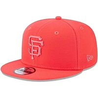 Men's New Era Red San Francisco Giants Spring Color Basic 9FIFTY Snapback Hat