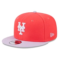 Men's New Era Red/Purple New York Mets Spring Basic Two-Tone 9FIFTY Snapback Hat