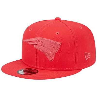 Men's New Era Red New England Patriots Color Pack Brights 9FIFTY Snapback Hat