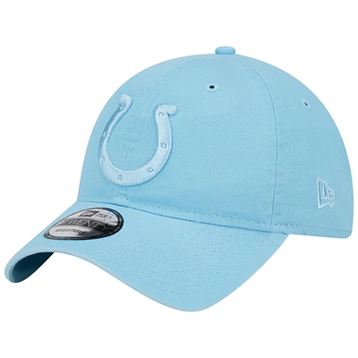 Men's New Era  Light Blue Indianapolis Colts Core Classic 2.0 Brights 9TWENTY Adjustable Hat