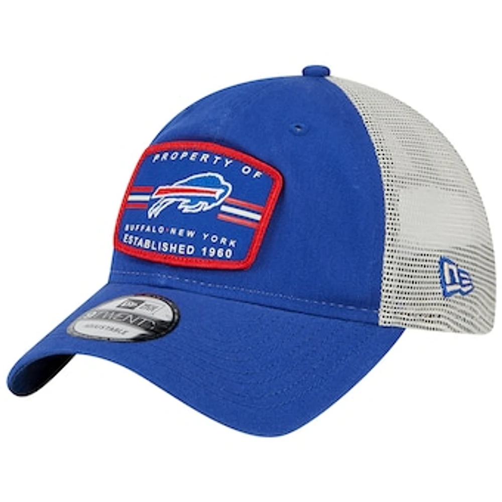 Men's New Era  Royal Buffalo Bills Property Trucker 9TWENTY Adjustable Hat