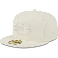 Men's New Era Cream San Francisco 49ers Color Pack 59FIFTY Fitted Hat