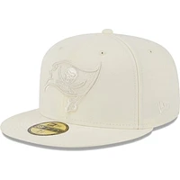 Men's New Era Cream Tampa Bay Buccaneers Color Pack 59FIFTY Fitted Hat