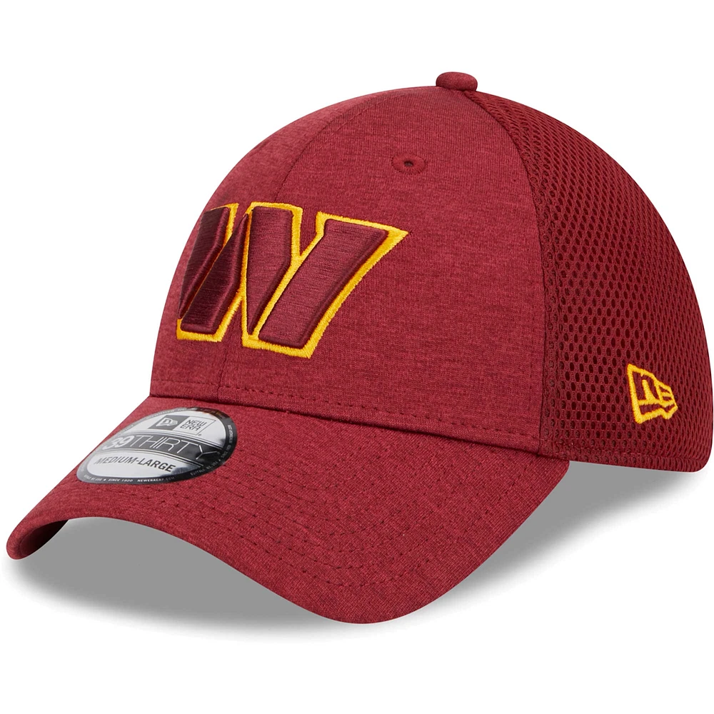 Men's New Era Burgundy Washington Commanders Stripe 39THIRTY Flex Hat