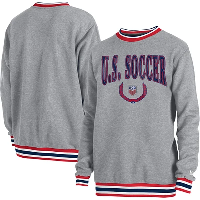 Men's New Era Gray USMNT Throwback Sweatshirt
