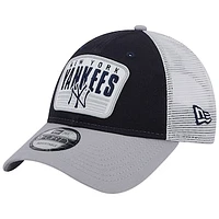 Men's New Era Navy New York Yankees Two-Tone Patch 9FORTY Snapback Hat