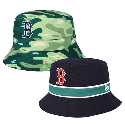 Men's New Era Navy Boston Red Sox Reverse Bucket Hat