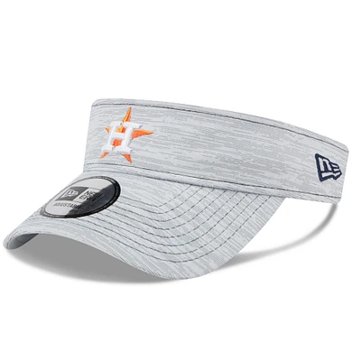 Men's New Era  Gray Houston Astros Adjustable Visor