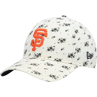 Women's New Era Cream San Francisco Giants Chrome Bloom 9TWENTY Adjustable Hat