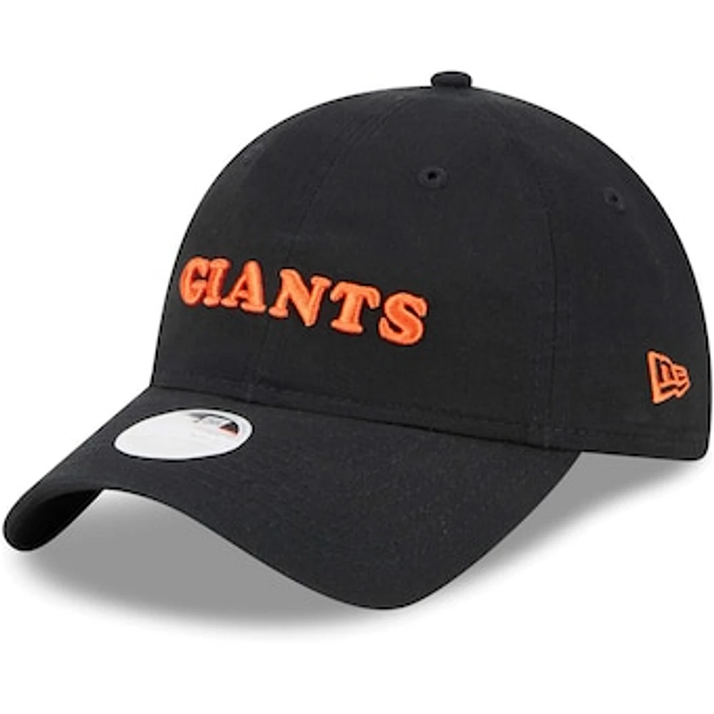 Women's New Era Black San Francisco Giants Shoutout 9TWENTY Adjustable Hat