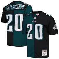 Men's Mitchell & Ness Brian Dawkins Midnight Green/Black Philadelphia Eagles 2004 Split Legacy Replica Jersey