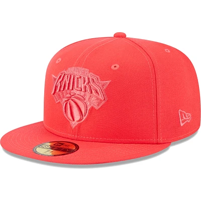 Men's New Era Red York Knicks Spring Color Pack 59FIFTY Fitted Hat