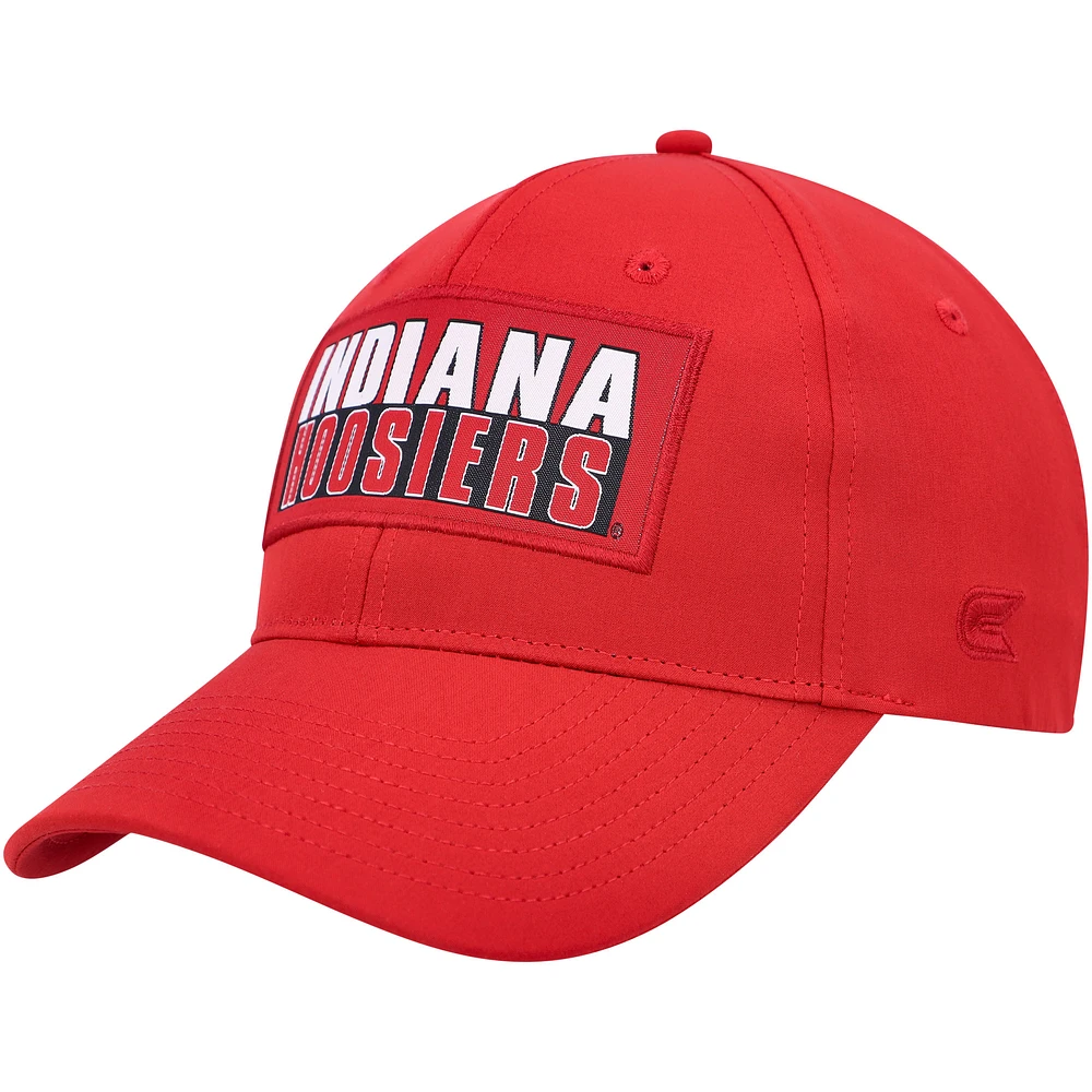 Men's Colosseum Crimson Indiana Hoosiers Positraction Snapback Hat
