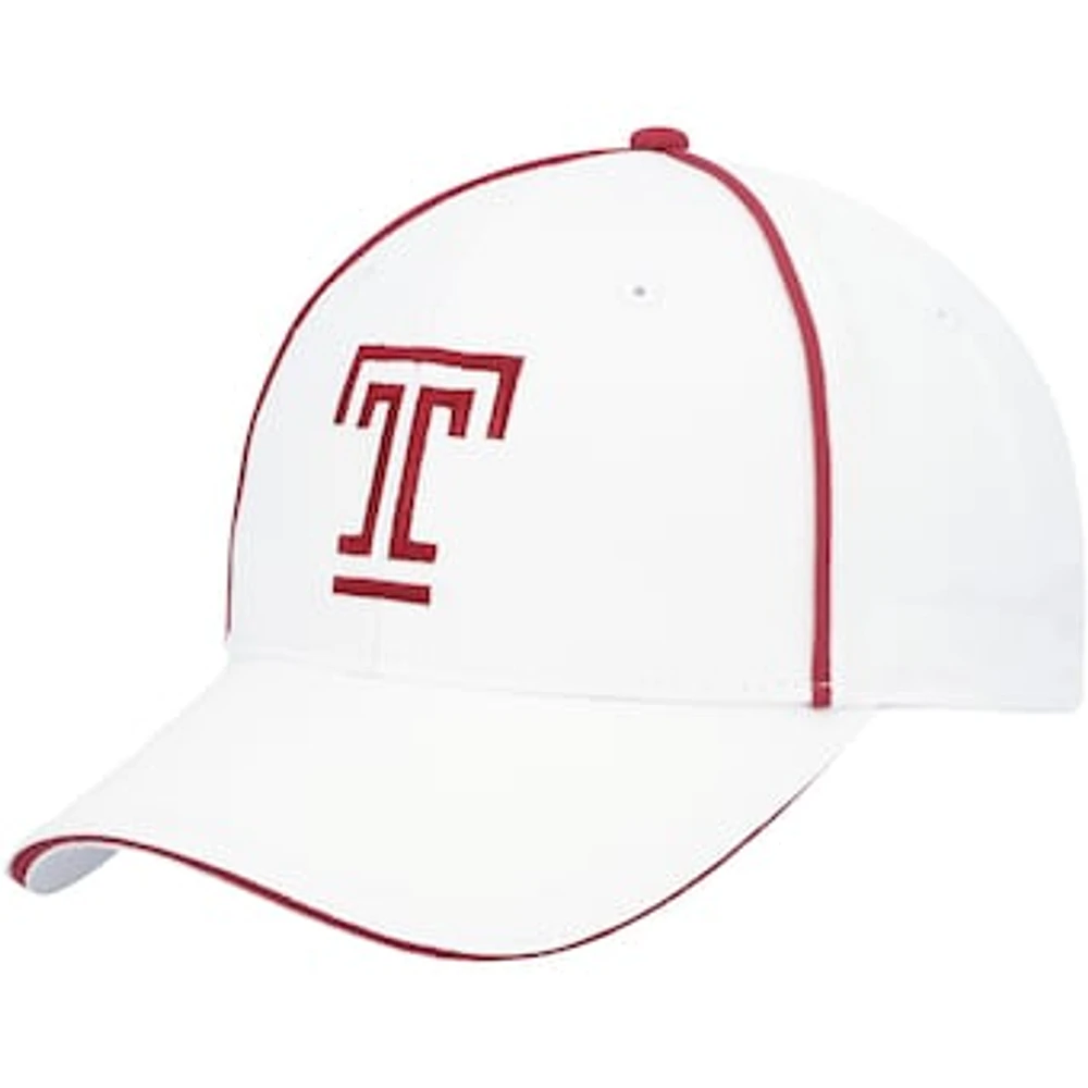 Men's Colosseum  White Temple Owls Take Your Time Snapback Hat