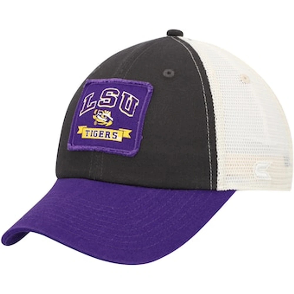 Men's Colosseum  Charcoal LSU Tigers Objection Snapback Hat