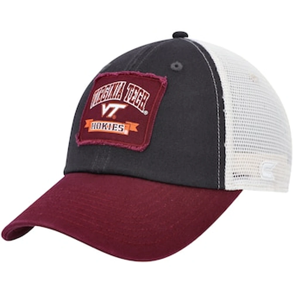 Men's Colosseum  Charcoal Virginia Tech Hokies Objection Snapback Hat