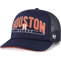 Men's '47 Navy Houston Astros Backhaul Foam Trucker Snapback Hat