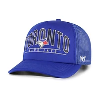 Men's '47 Royal Toronto Blue Jays Backhaul Foam Trucker Snapback Hat