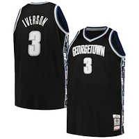 Men's Mitchell & Ness Allen Iverson Black Georgetown Hoyas 1995/96 Big Tall Swingman Jersey