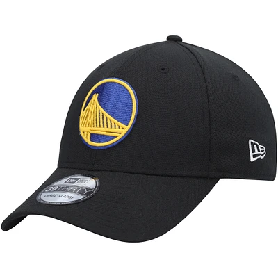 Men's New Era  Black Golden State Warriors Official Team Color 39THIRTY Flex Hat