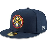 Men's New Era Navy Denver Nuggets Team 59FIFTY Fitted Hat