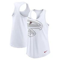 Women's Nike White Atlanta Falcons Tri-Blend Scoop Neck Racerback Tank Top