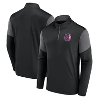 Men's Fanatics Black St. Louis City SC Logo Quarter-Zip Top