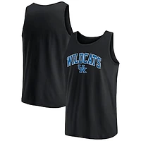 Men's Fanatics  Black Kentucky Wildcats Block Arch Tank Top