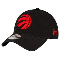 Men's New Era Black Toronto Raptors Team 2.0 9TWENTY Adjustable Hat