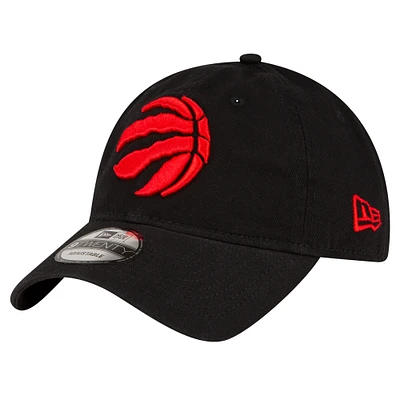 Men's New Era Black Toronto Raptors Team 2.0 9TWENTY Adjustable Hat