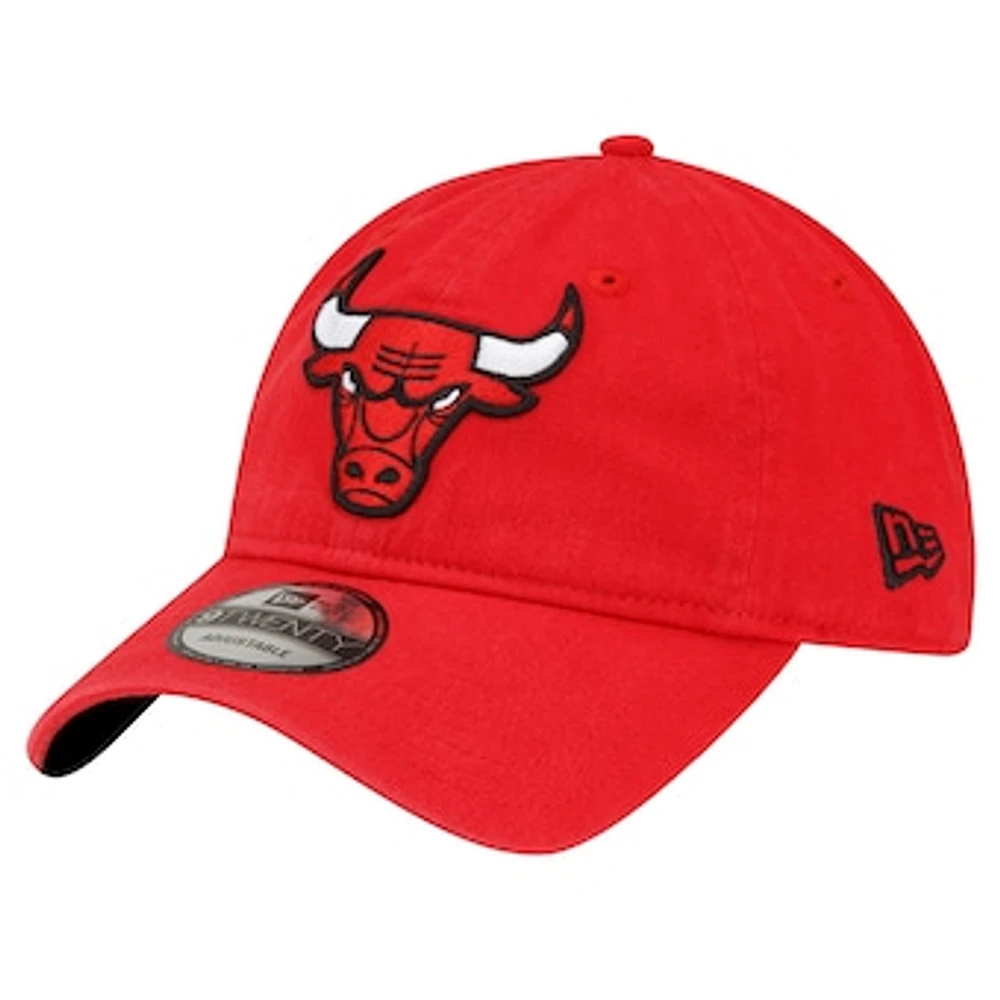 Men's New Era Red Chicago Bulls Team 2.0 9TWENTY Adjustable Hat