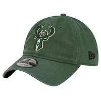 Men's New Era Hunter Green Milwaukee Bucks Team 2.0 9TWENTY Adjustable Hat