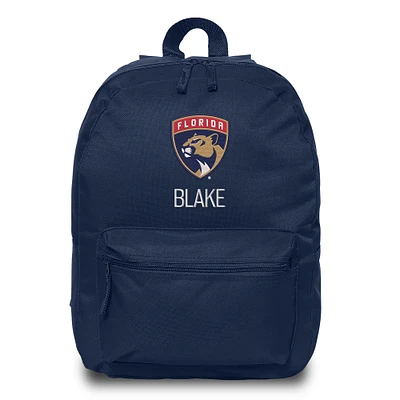 Navy Florida Panthers Personalized Backpack