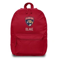 Red Florida Panthers Personalized Backpack