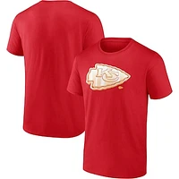 Men's Fanatics Red Kansas City Chiefs Chrome Dimension T-Shirt