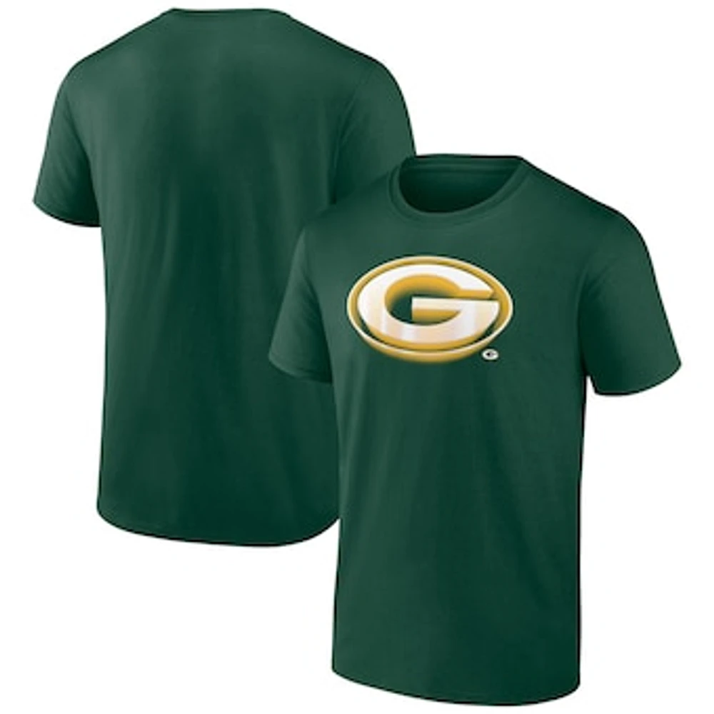 Men's Fanatics Green Bay Packers Chrome Dimension T-Shirt