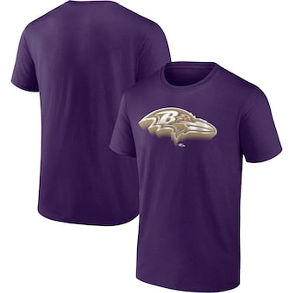 Men's Fanatics Purple Baltimore Ravens Chrome Dimension T-Shirt